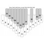 Kalimba Alto Chromatic 26 Notes sur Boîte