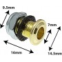 AVH8BR - Agujero Descompresion Dorado Die Cast 16mm