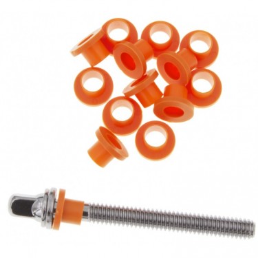 TRW50OR - Rondelles nylon pour tirants - Orange (x50)