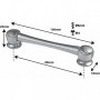 TL11D88 - Spannböckchen Tubelug - 88mm - Doppelte Spannschrauben (x1)