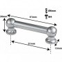 TL12D51 - Tube Lug - 51mm - Double Ended (x1)