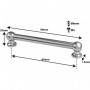 TL12D89 - Spannböckchen Tubelug - 89mm - Doppelte Spannschrauben (x1)