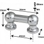 TL12S25 - Spannböckchen Tubelug - 25mm - Einzigen Spannschrauben (x1)