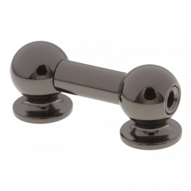 TL13D38-BK - Spannböckchen Tubelug Schwarze - 38mm - Doppelte Spannschrauben (x1)