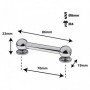 TL13D70 - Spannböckchen Tubelug - 70mm - Doppelte Spannschrauben (x1)