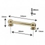 TL13D88-BR - Spannböckchen Tubelug Goldfarbene - 88mm - Doppelte Spannschrauben (x1)