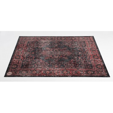 VPCLB-BLR - Tapis Vintage Persian Club Series 1.63 x 1.42m Antidérapant - Black Red