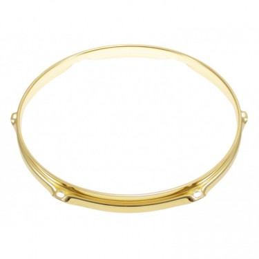 H30-10-6BR - 10" 6 Holes Brass 3.0mm Super Triple Flange Drum Hoop