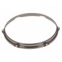 HS23-10-6BK - 10" 6 Holes Black 2.3mm S-Style Triple Flange Drum Hoop