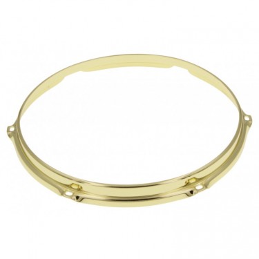 HS23-13-6BR - 13" 6 Holes Brass 2.3mm S-Style Triple Flange Drum Hoop