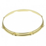 HS23-13-8BR - 13" 8 Holes Brass 2.3mm S-Style Triple Flange Drum Hoop