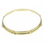 HS23-13-8BR - 13" 8 Holes Brass 2.3mm S-Style Triple Flange Drum Hoop