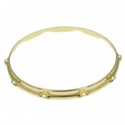 HS23-14-10BR - 14" 10 Holes Brass 2.3mm S-Style Triple Flange Drum Hoop