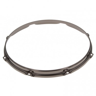 HS23-16-8BK - 16" 8 Holes Black 2.3mm S-Style Triple Flange Drum Hoop