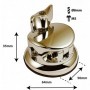 TB5BR - Deluxe Square Tom / Floor Tom Bracket 50mm - Brass (x1)